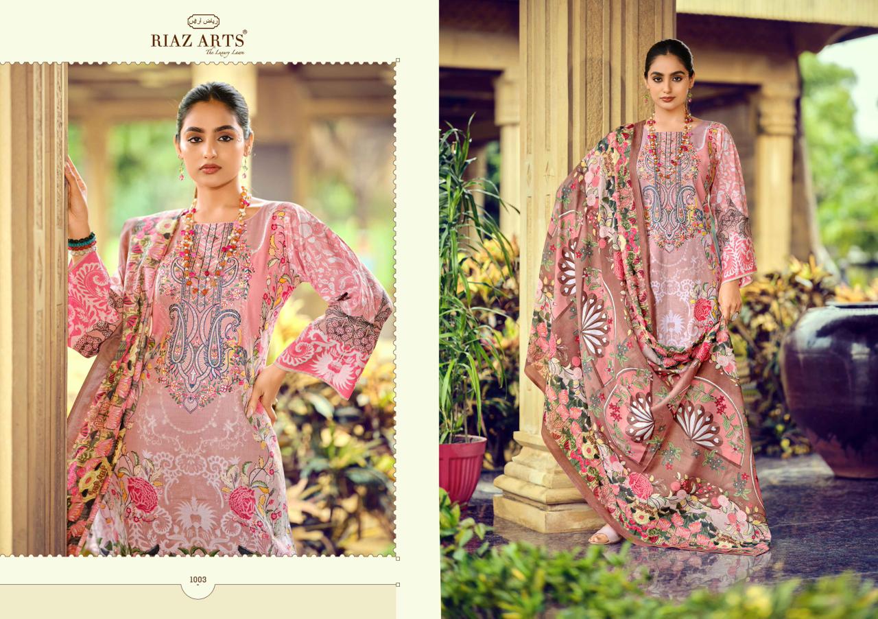 Musafir Vol 36 Riaz Art Cotton Cambric Karachi Salwar Suits Wholesaler India