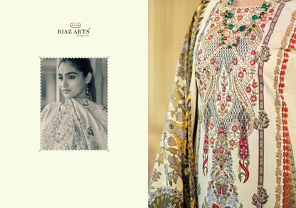 Musafir Vol 36 Riaz Art Cotton Cambric Karachi Salwar Suits Wholesaler India