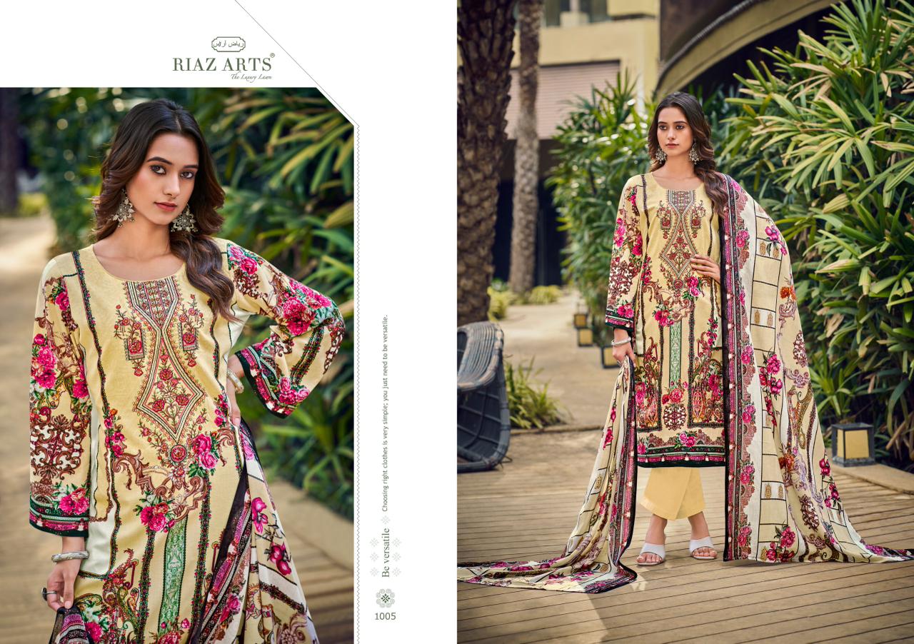 Musafir Vol 37 Riaz Art Cotton Lawn Karachi Salwar Suits Exporter Ahmedabad