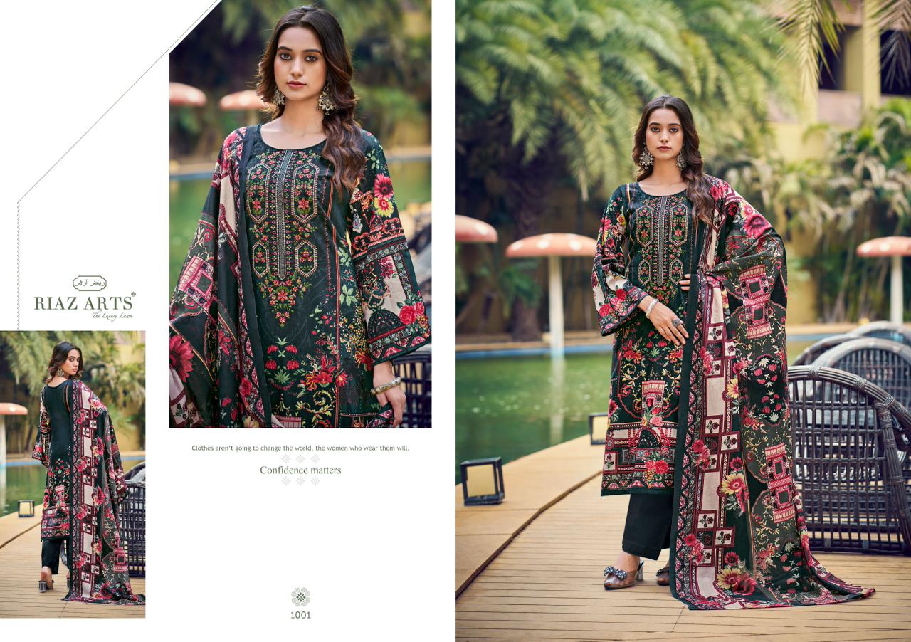 Musafir Vol 37 Riaz Art Cotton Lawn Karachi Salwar Suits Exporter Ahmedabad