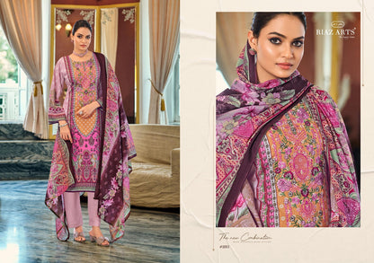 Musafir Vol 38 Riaz Art Cotton Cambric Karachi Salwar Suits Exporter