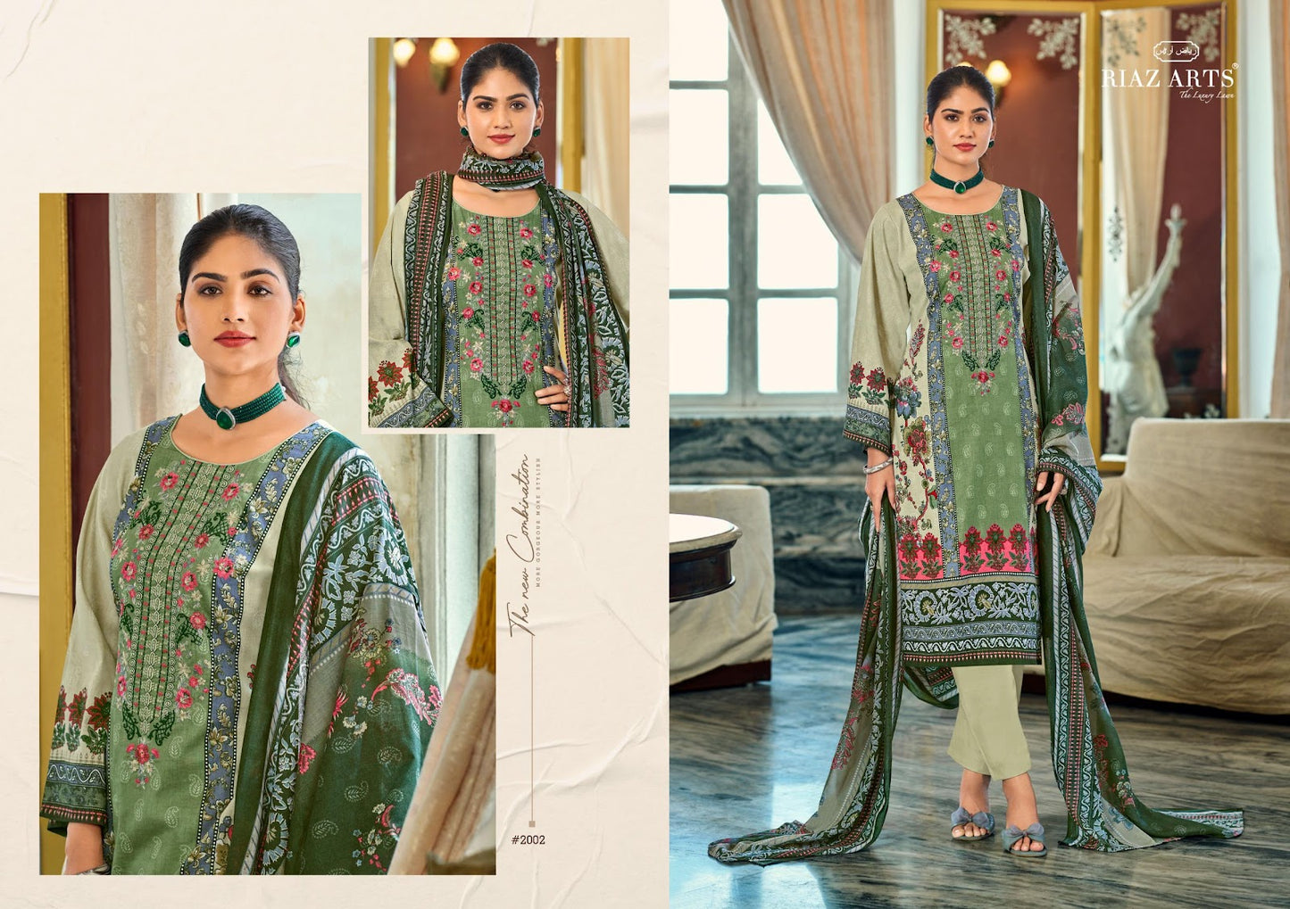 Musafir Vol 38 Riaz Art Cotton Cambric Karachi Salwar Suits Exporter