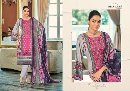 Musafir Vol 38 Riaz Art Cotton Cambric Karachi Salwar Suits Exporter