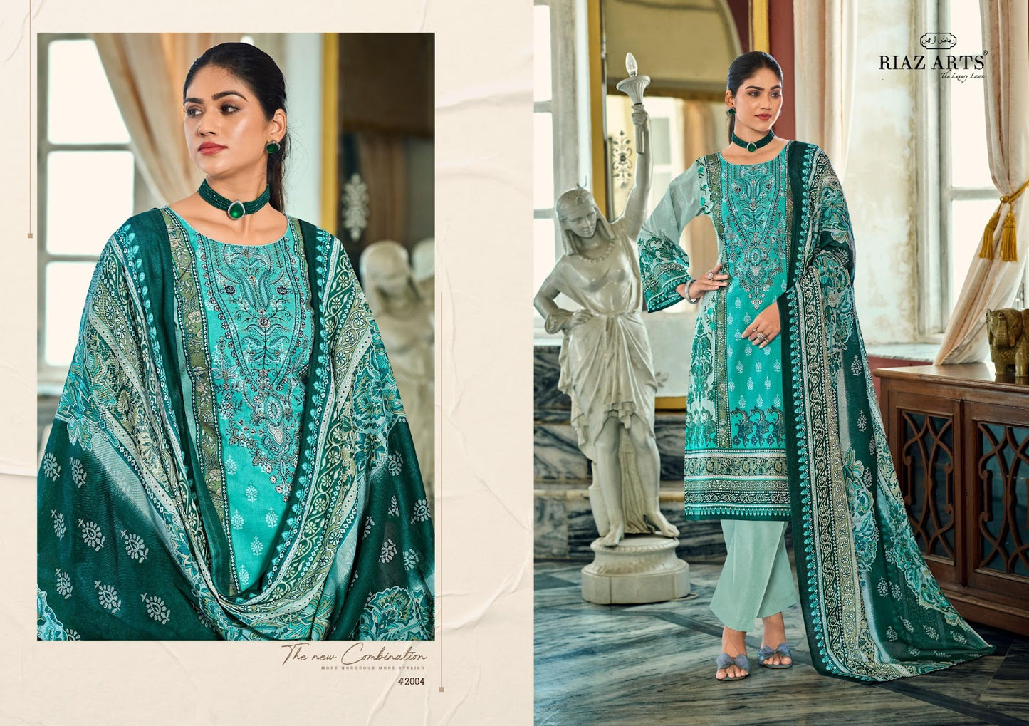 Musafir Vol 38 Riaz Art Cotton Cambric Karachi Salwar Suits Exporter