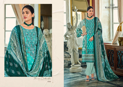 Musafir Vol 38 Riaz Art Cotton Cambric Karachi Salwar Suits Exporter