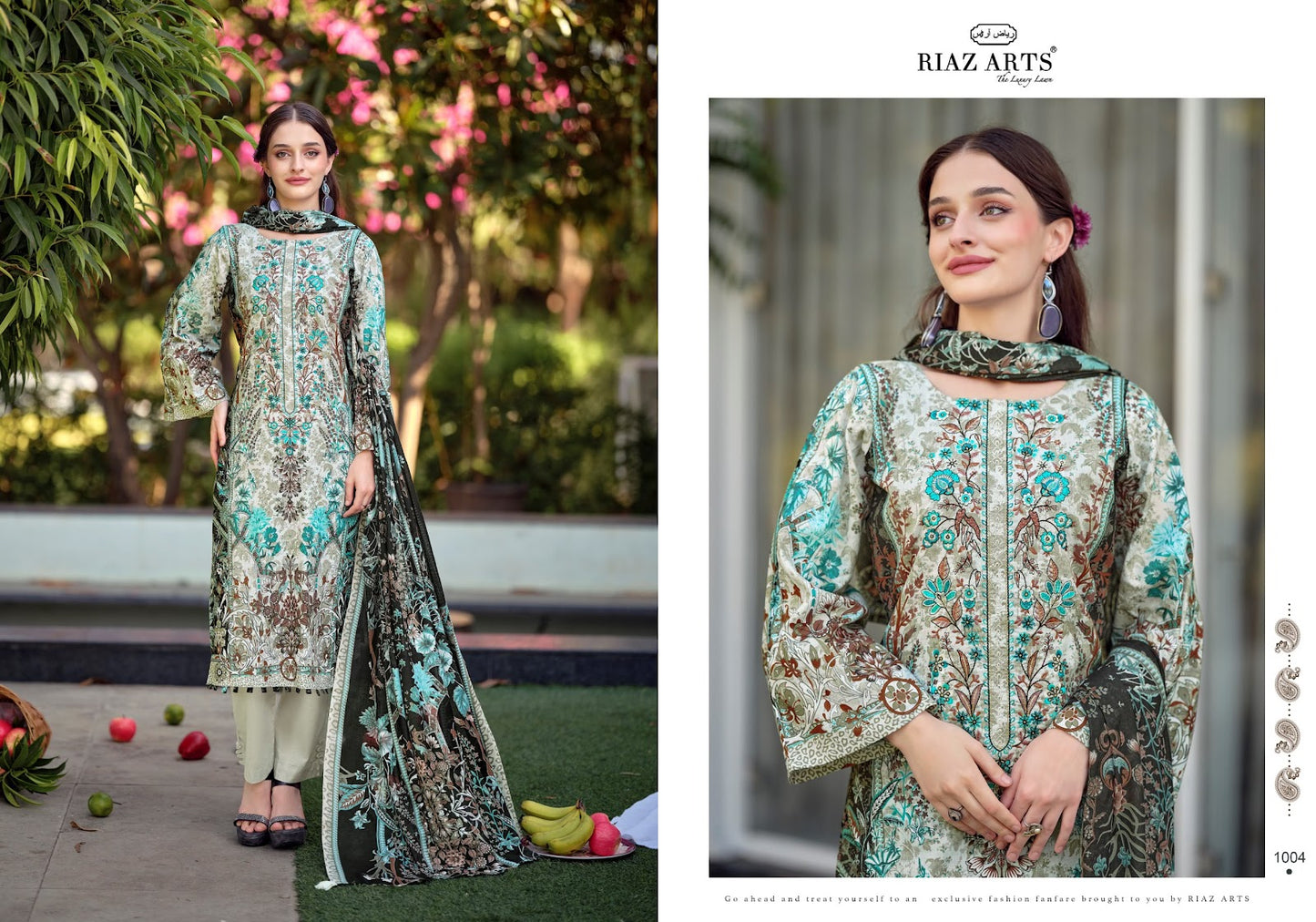 Musafir Vol 44 Riaz Art Cotton Karachi Salwar Suits Manufacturer Ahmedabad