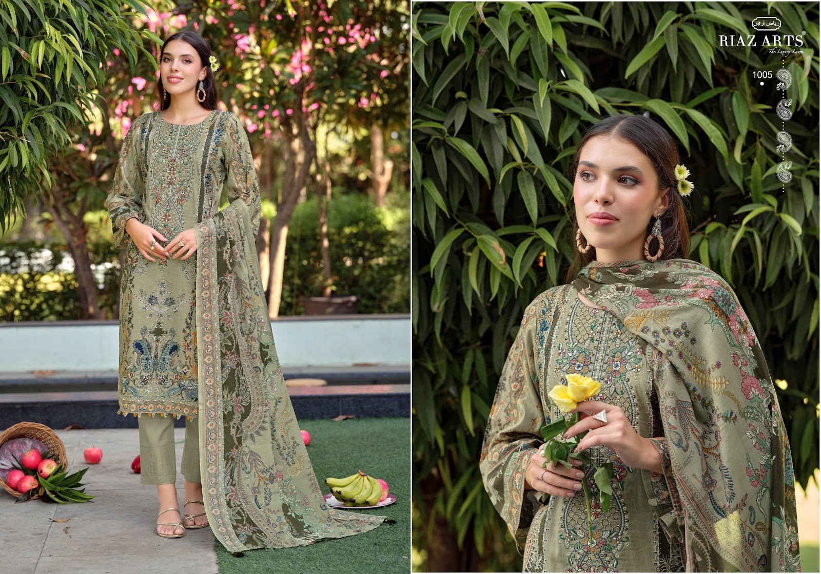 Musafir Vol 44 Riaz Art Cotton Karachi Salwar Suits Manufacturer Ahmedabad
