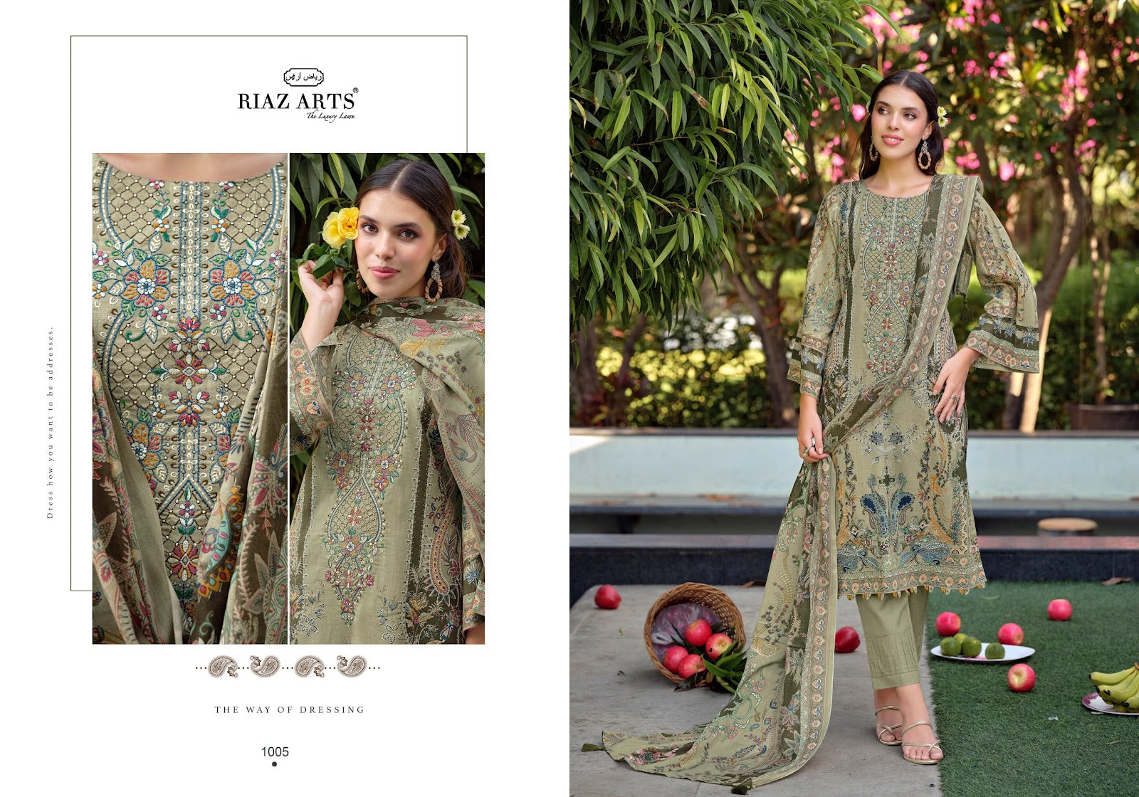 Musafir Vol 44 Riaz Art Cotton Karachi Salwar Suits Manufacturer Ahmedabad