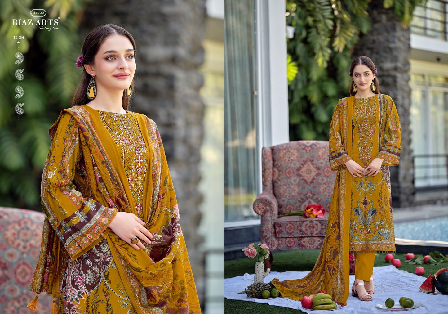 Musafir Vol 44 Riaz Art Cotton Karachi Salwar Suits Manufacturer Ahmedabad