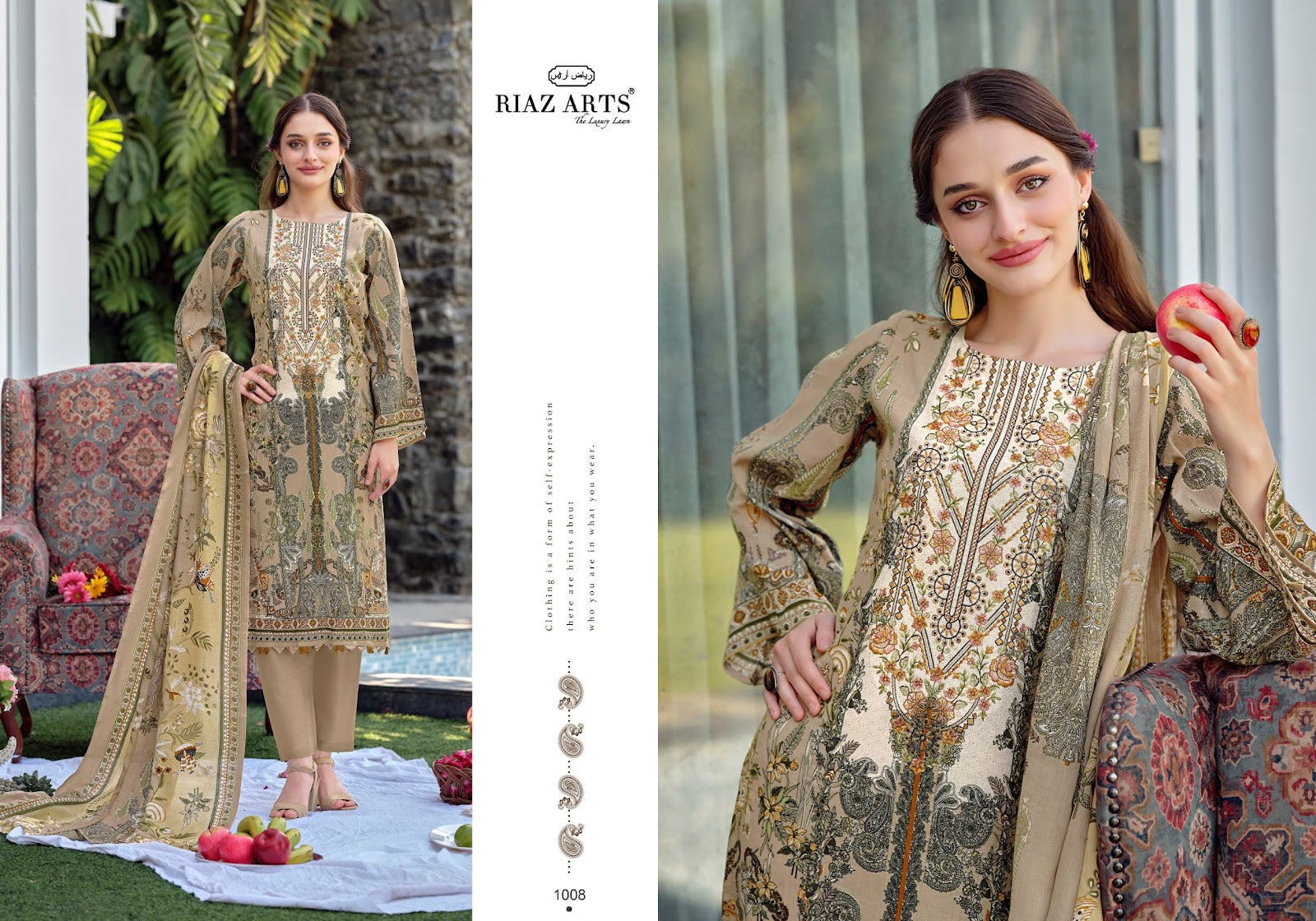Musafir Vol 44 Riaz Art Cotton Karachi Salwar Suits Manufacturer Ahmedabad