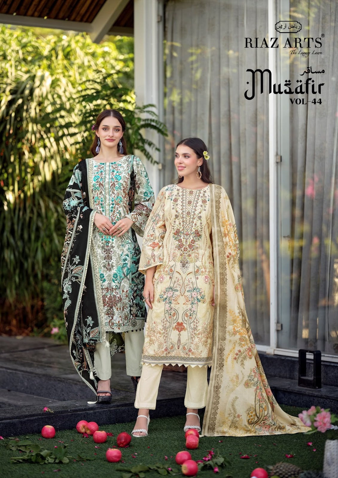 Musafir Vol 44 Riaz Art Cotton Karachi Salwar Suits Manufacturer Ahmedabad