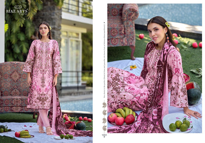 Musafir Vol 44 Riaz Art Cotton Karachi Salwar Suits Manufacturer Ahmedabad