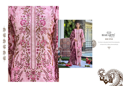 Musafir Vol 44 Riaz Art Cotton Karachi Salwar Suits Manufacturer Ahmedabad
