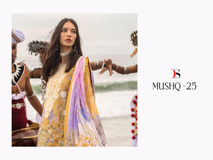 Mushq 25 Deepsy Cotton Pakistani Patch Work Suits Wholesaler Gujarat