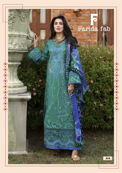 Mushq Farida Fab Lawn Cotton Karachi Salwar Suits Wholesale Rate