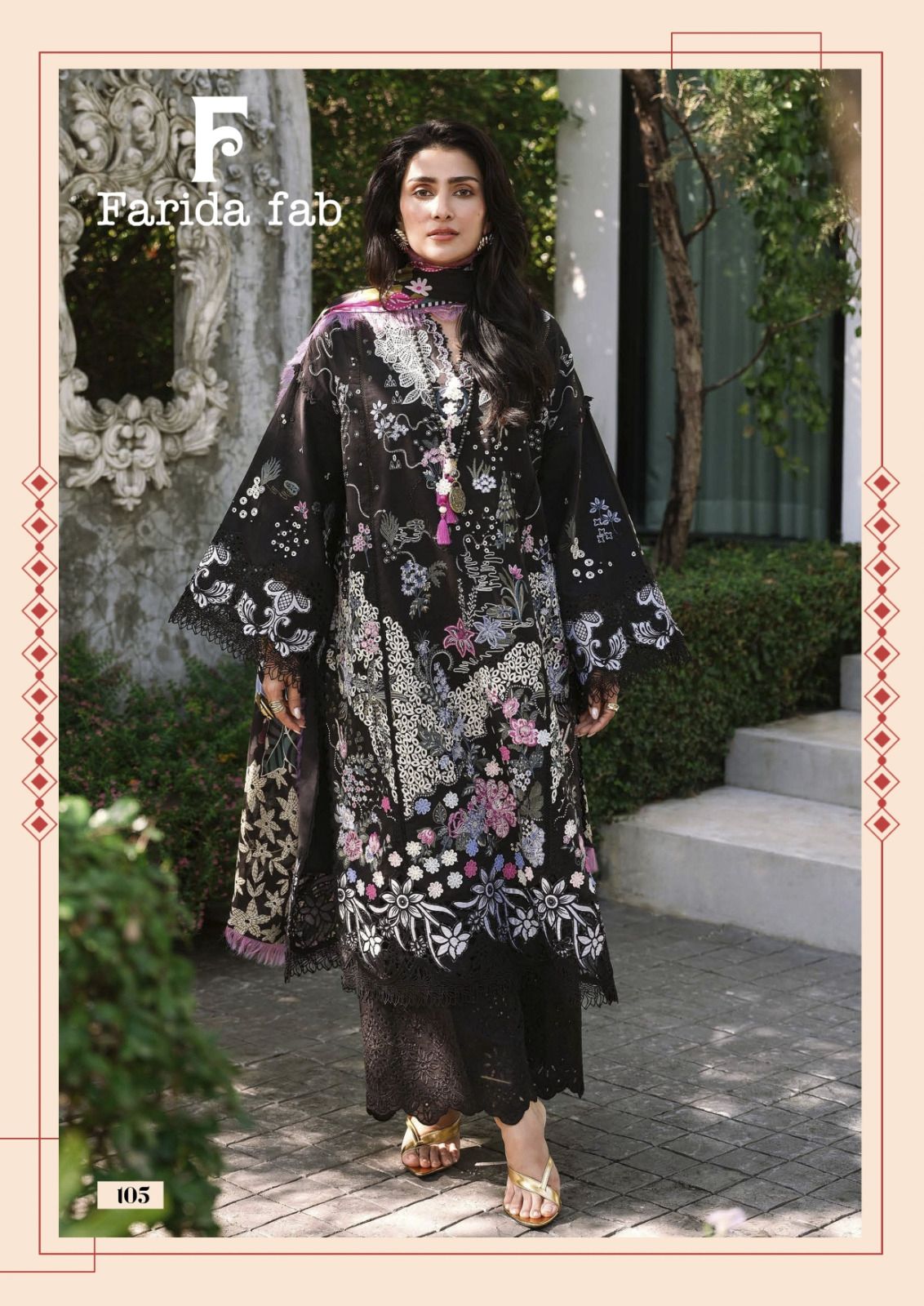 Mushq Farida Fab Lawn Cotton Karachi Salwar Suits Wholesale Rate