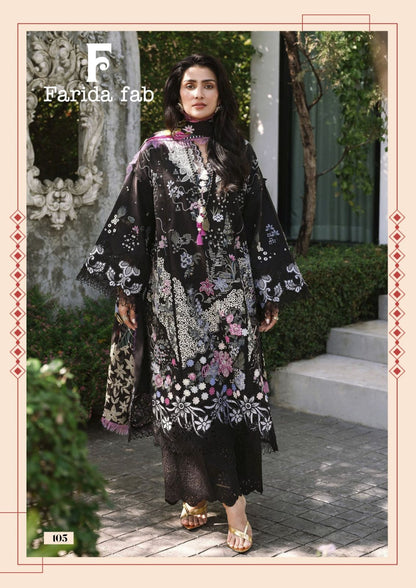 Mushq Farida Fab Lawn Cotton Karachi Salwar Suits Wholesale Rate