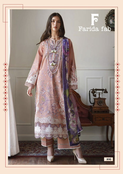Mushq Farida Fab Lawn Cotton Karachi Salwar Suits Wholesale Rate