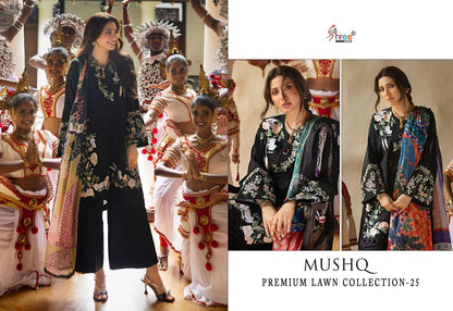 Mushq Premium Lawn Collection 25 Shree Fabs Cotton Pakistani Salwar Suits Manufacturer Ahmedabad