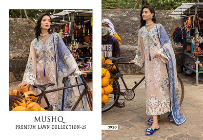 Mushq Premium Lawn Collection 25 Shree Fabs Cotton Pakistani Salwar Suits Manufacturer Ahmedabad