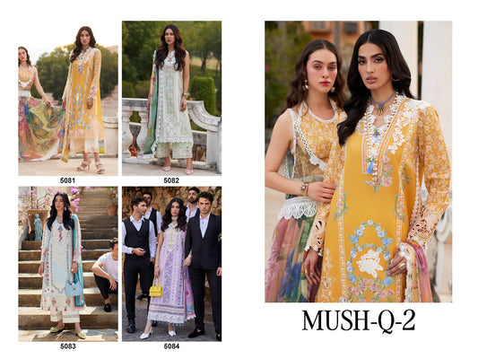 Mushq Q 2 Deepsy Pure Cotton Pakistani Salwar Suits Wholesale
