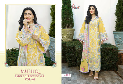 Mushq Vol 2 Lawn Collection 26 Shree Fabs Cotton Pakistani Salwar Suits Exporter India