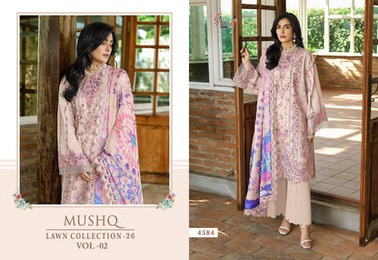 Mushq Vol 2 Lawn Collection 26 Shree Fabs Cotton Pakistani Salwar Suits Exporter India