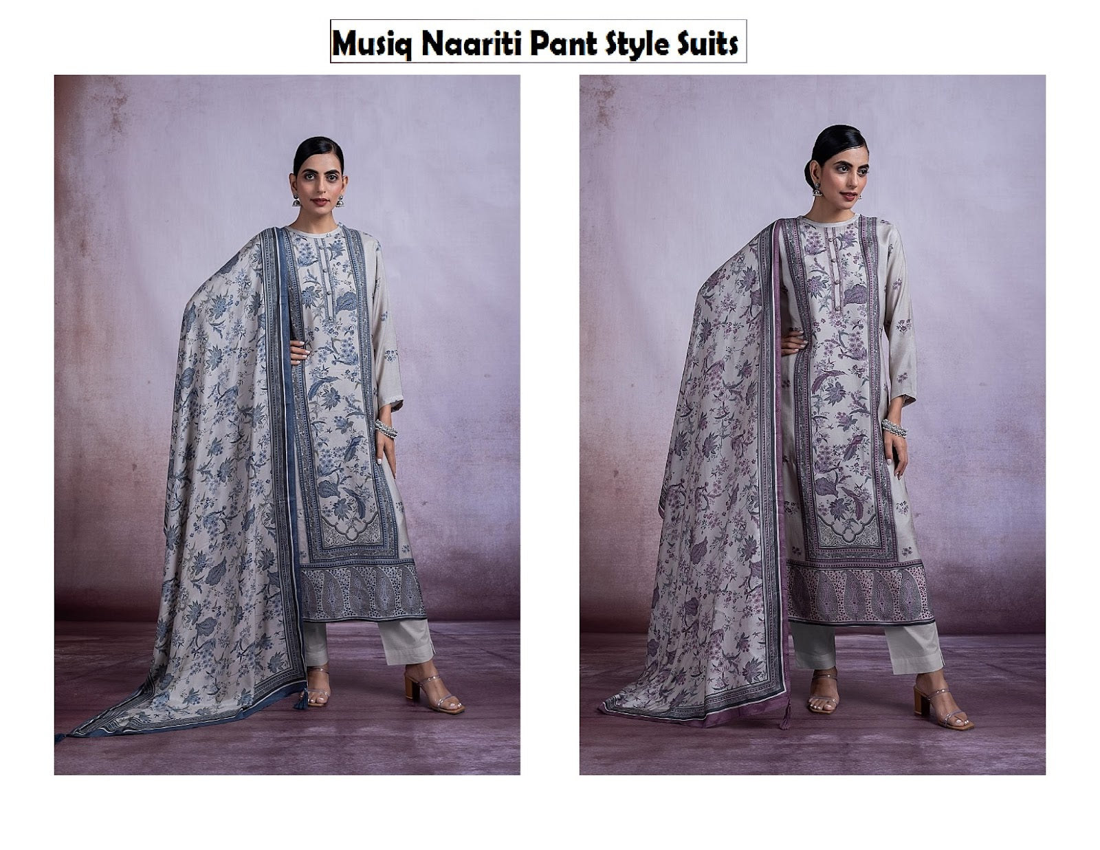 Musiq Naariti Muslin Pant Style Suits Exporter Ahmedabad