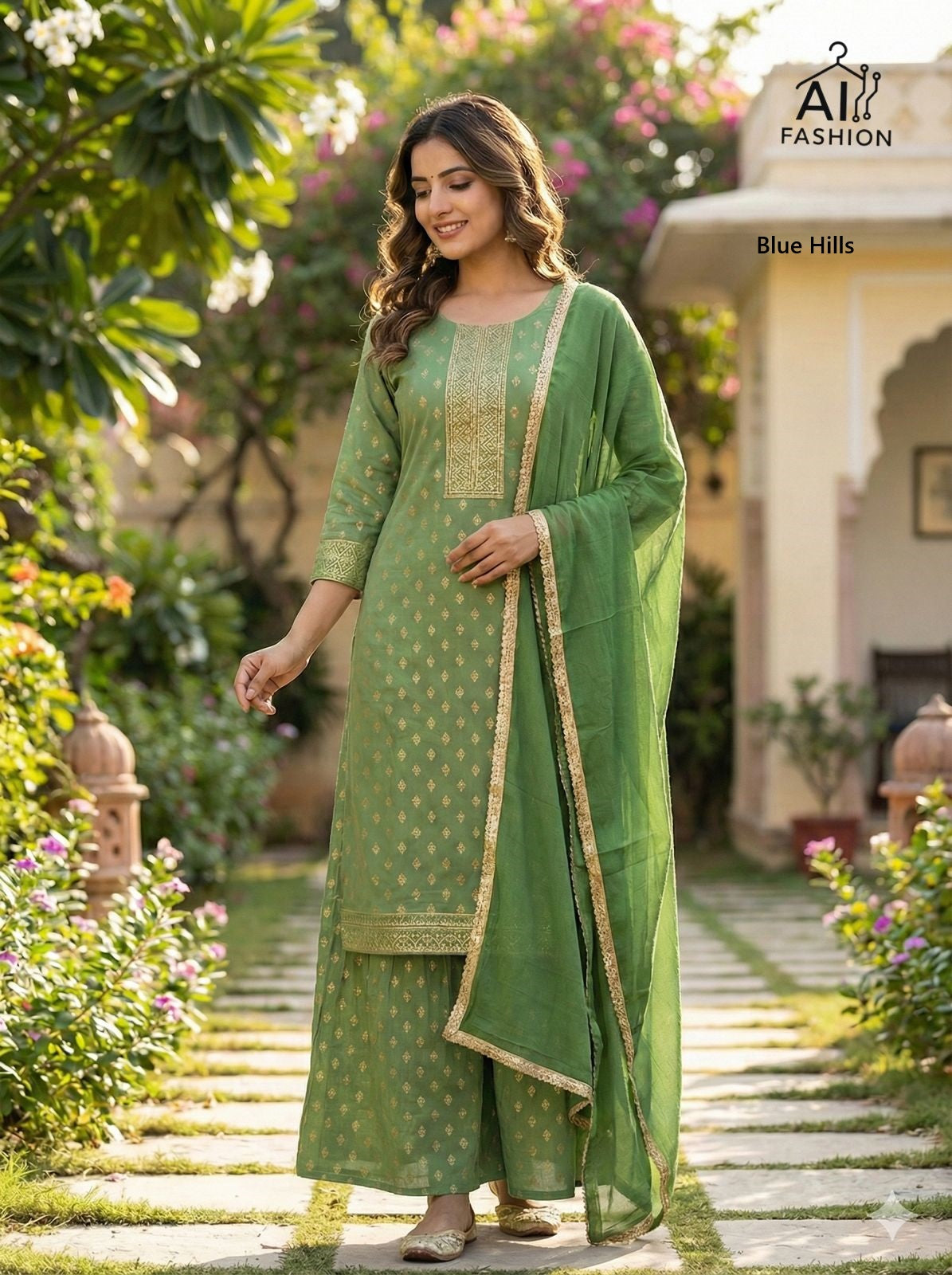 Muskaan Blue Hills Rayon 14Kg Readymade Sharara Suits Wholesale