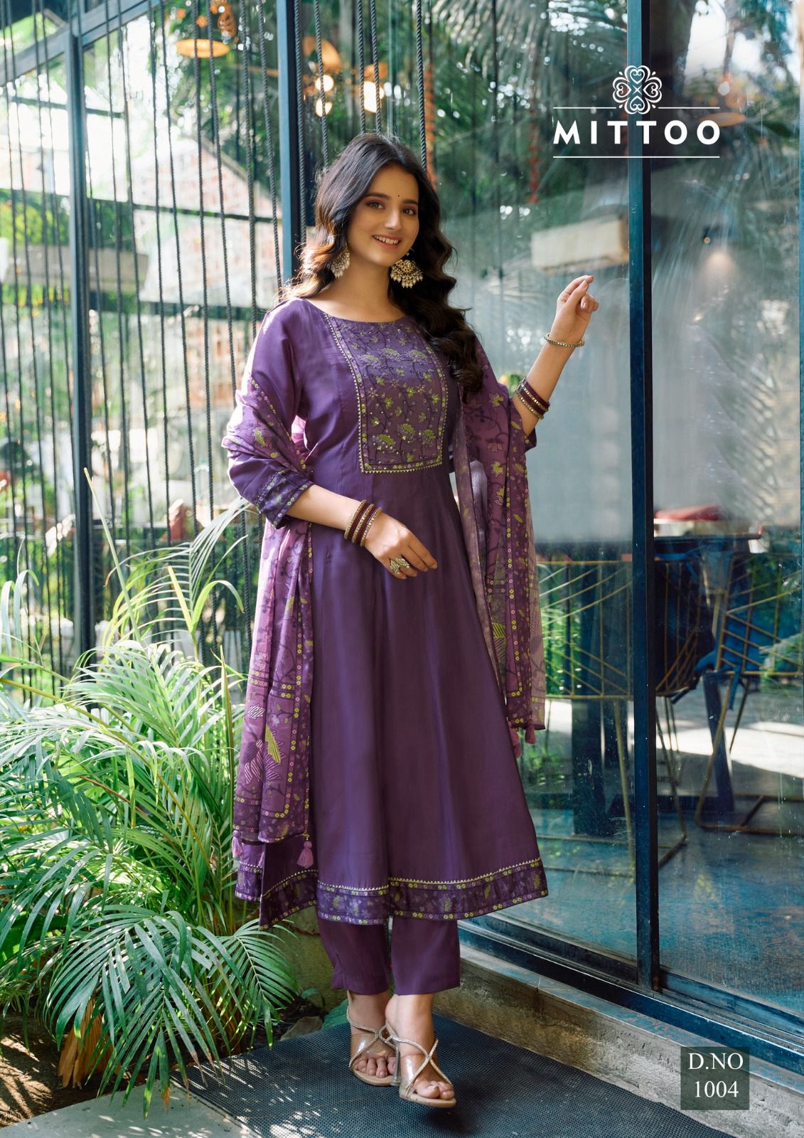Muskaan Mittoo Modal Silk Readymade Anarkali Suits Wholesale Price