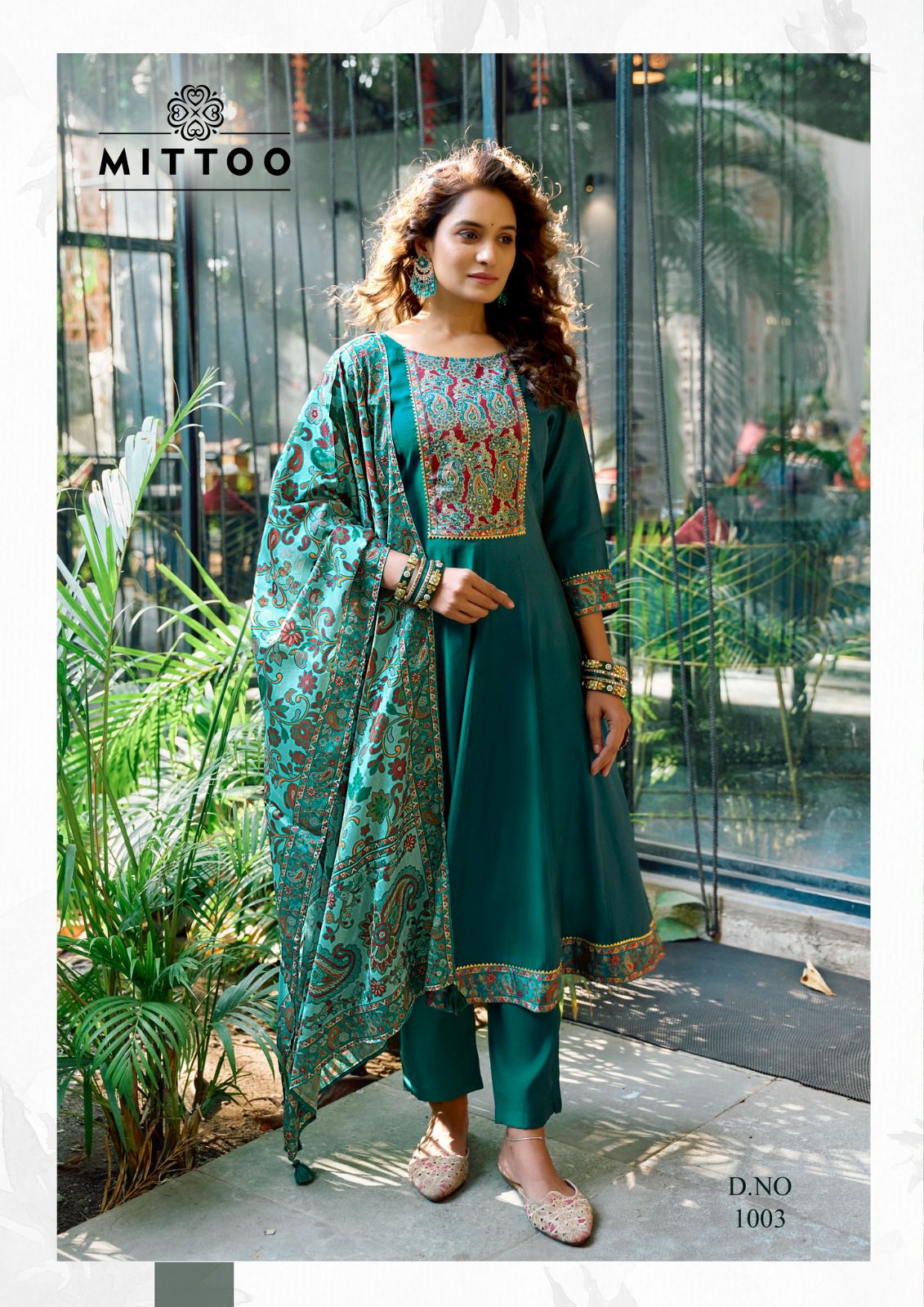 Muskaan Mittoo Modal Silk Readymade Anarkali Suits Wholesale Price