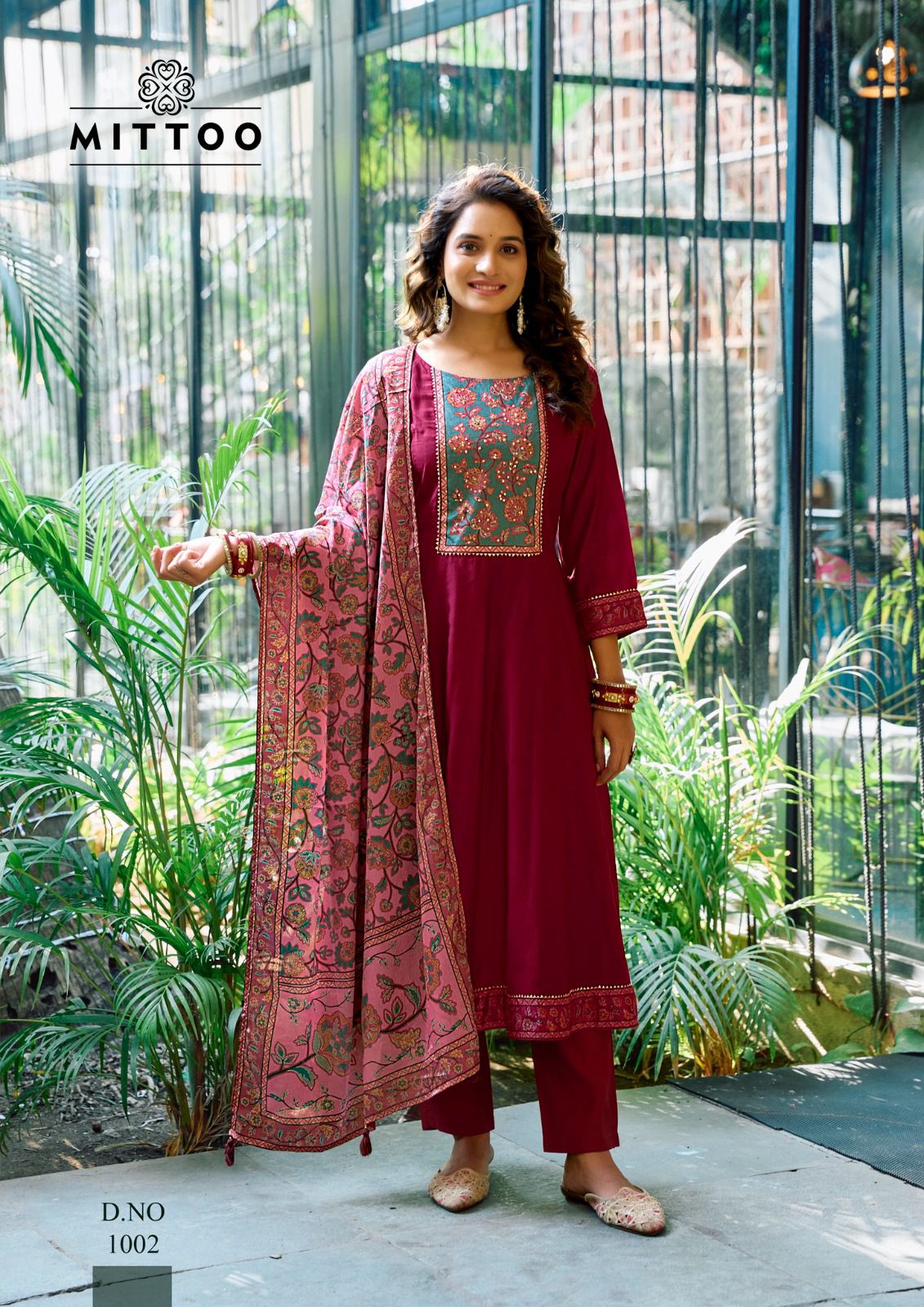 Muskaan Mittoo Modal Silk Readymade Anarkali Suits Wholesale Price