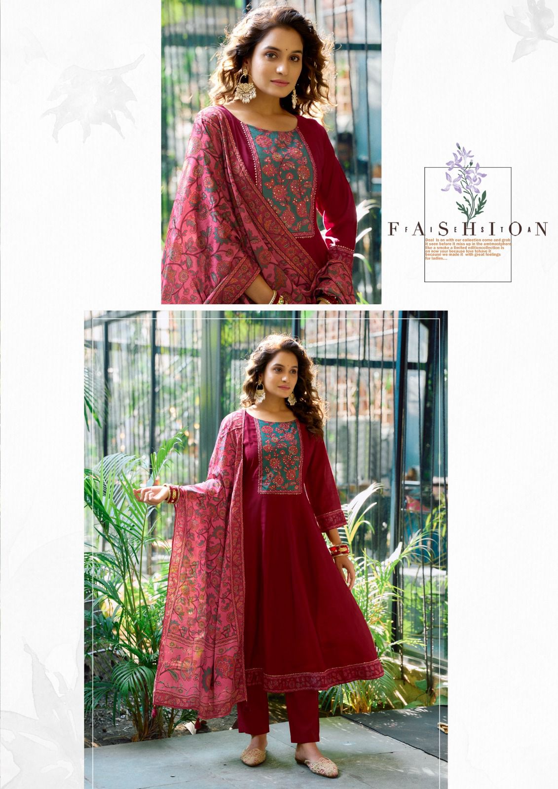 Muskaan Mittoo Modal Silk Readymade Anarkali Suits Wholesale Price