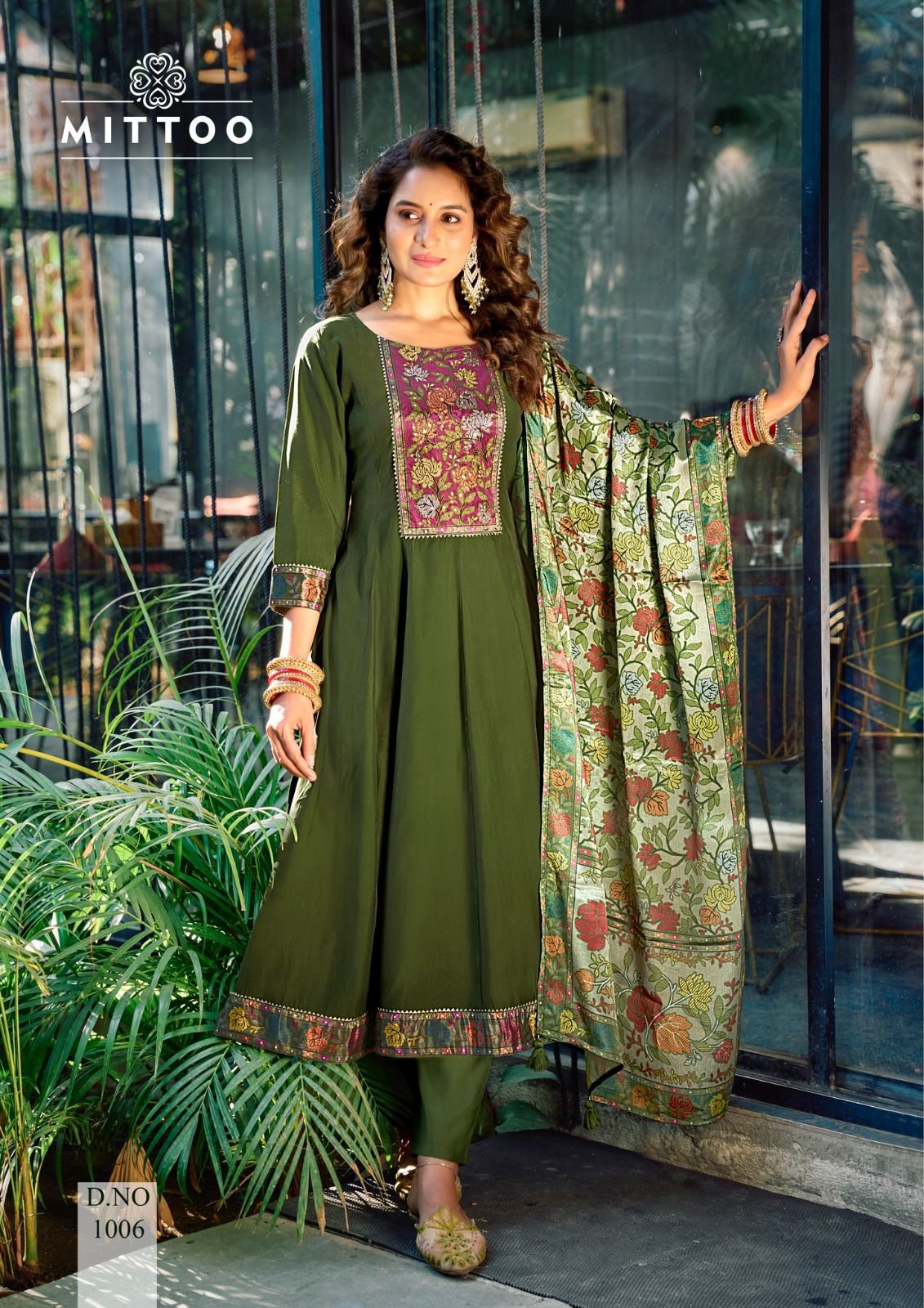 Muskaan Mittoo Modal Silk Readymade Anarkali Suits Wholesale Price