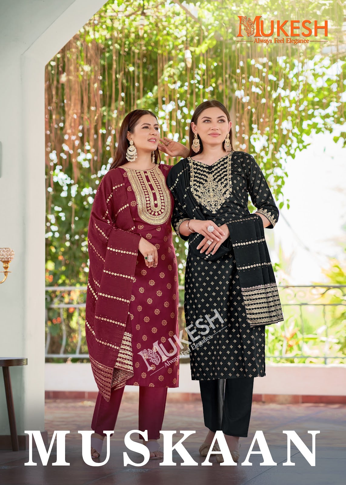 Muskaan Mukesh Banwery Rayon 14Kg Readymade Pant Style Suits Wholesale