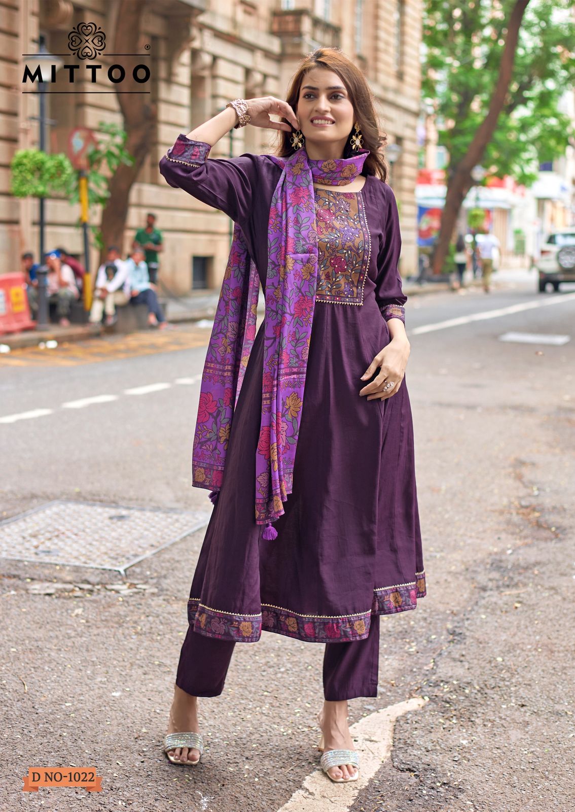 Muskaan Vol 2 Mittoo Modal Silk Readymade Anarkali Suits Exporter