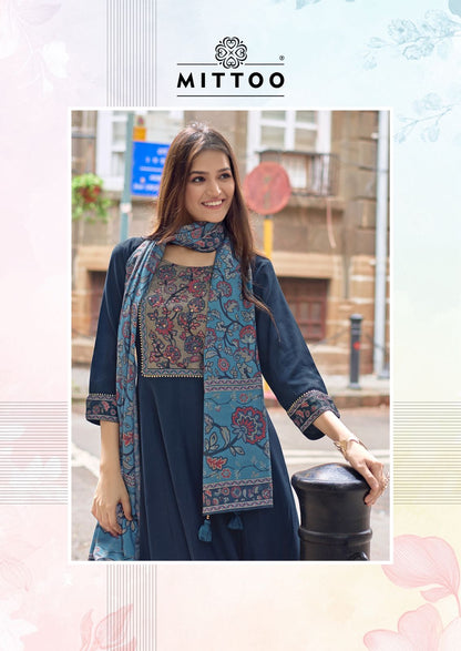 Muskaan Vol 2 Mittoo Modal Silk Readymade Anarkali Suits Exporter