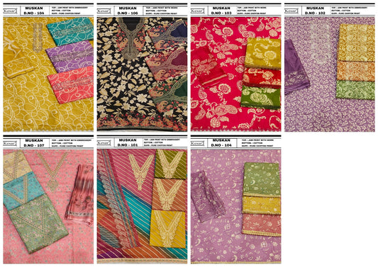 Muskan 1001 Kesar Salwar Suits Supplier