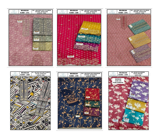 Muskan Kesar Karachi Prints Salwar Suits Manufacturer Gujarat