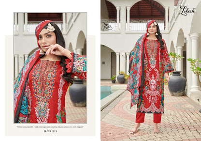 Muskan Lokesh Cambric Lawn Karachi Salwar Suits Exporter Gujarat
