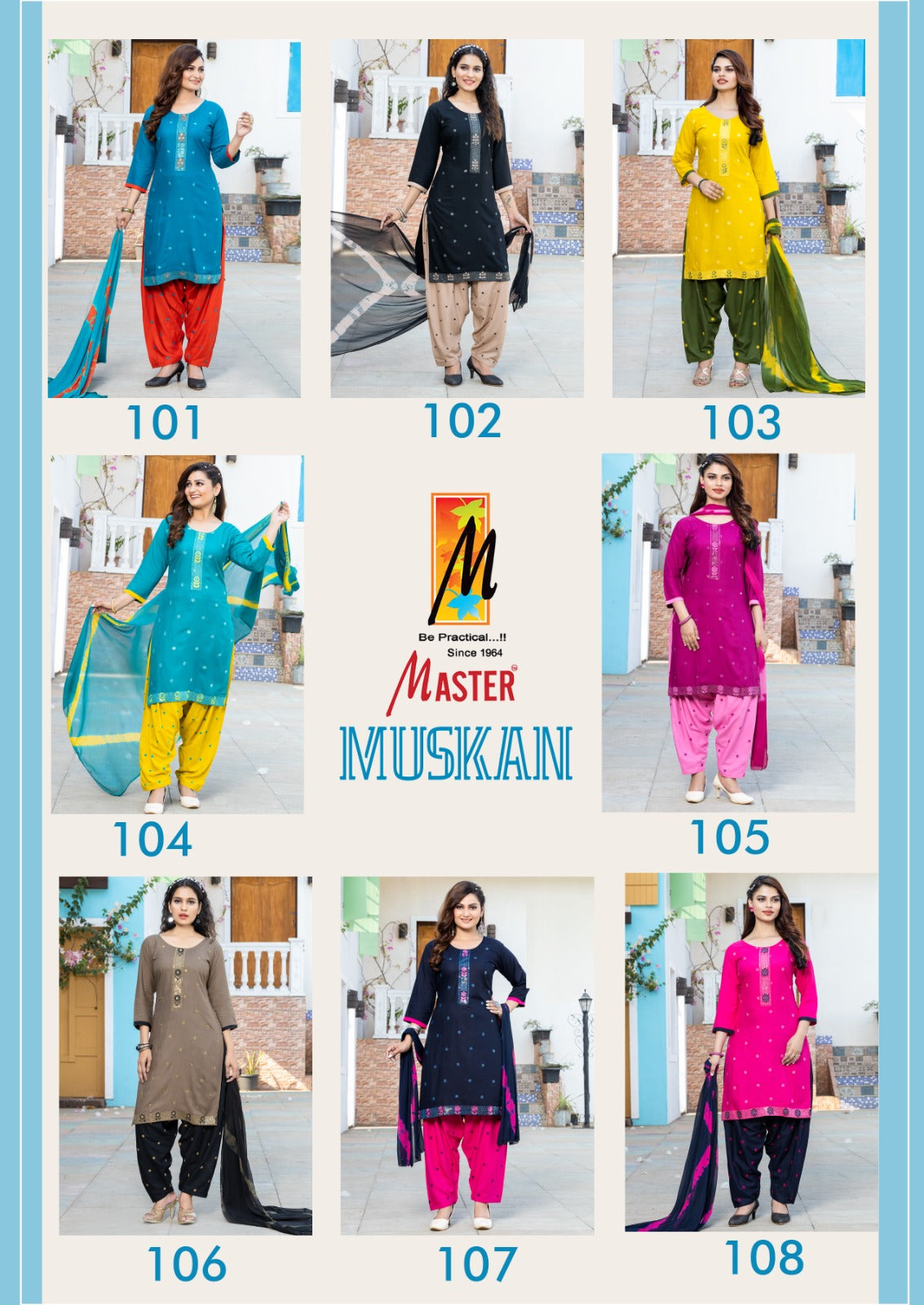 Muskan Master Rayon Readymade Patiyala Suits Wholesaler