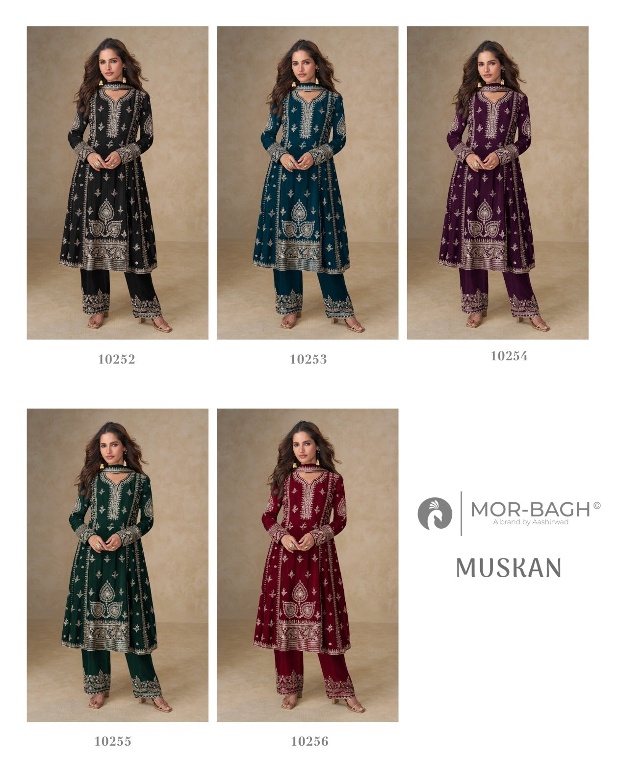 Muskan Mor Bagh Chinon Readymade Suits Supplier Gujarat