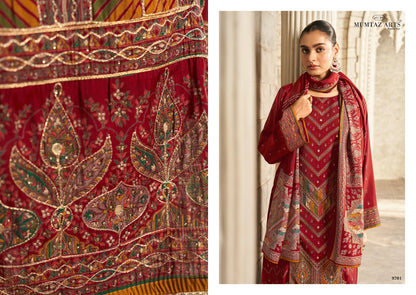 Muskan Mumtaz Arts Viscose Muslin Karachi Salwar Suits Supplier