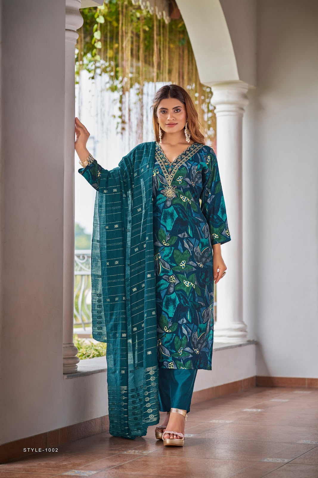 Muskan Vol 5 Ossm Chanderi Modal Readymade Pant Style Suits Exporter Gujarat