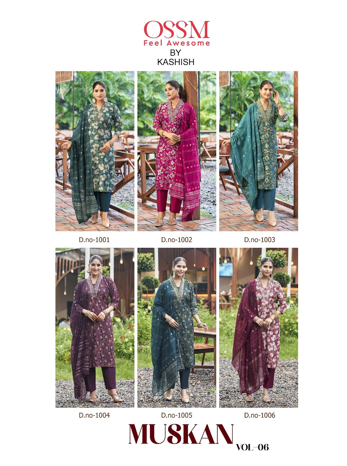 Muskan Vol 6 Ossm Vetican Silk Readymade Pant Style Suits Wholesale Rate