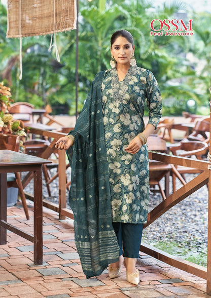 Muskan Vol 6 Ossm Vetican Silk Readymade Pant Style Suits Wholesale Rate