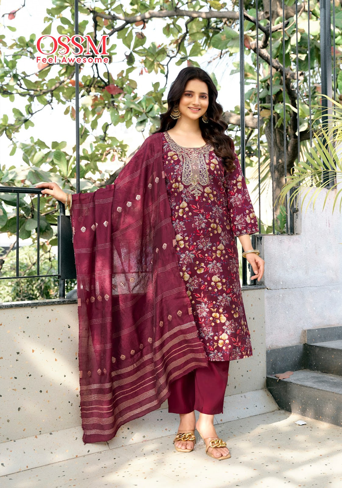 Muskan Vol 7 Ossm Vetican Silk Readymade Pant Style Suits Wholesale Price