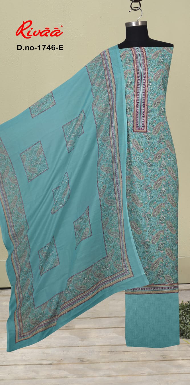 Muslin Digital Rivaa Salwar Suits Wholesale Price