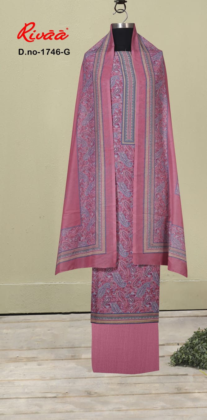 Muslin Digital Rivaa Salwar Suits Wholesale Price