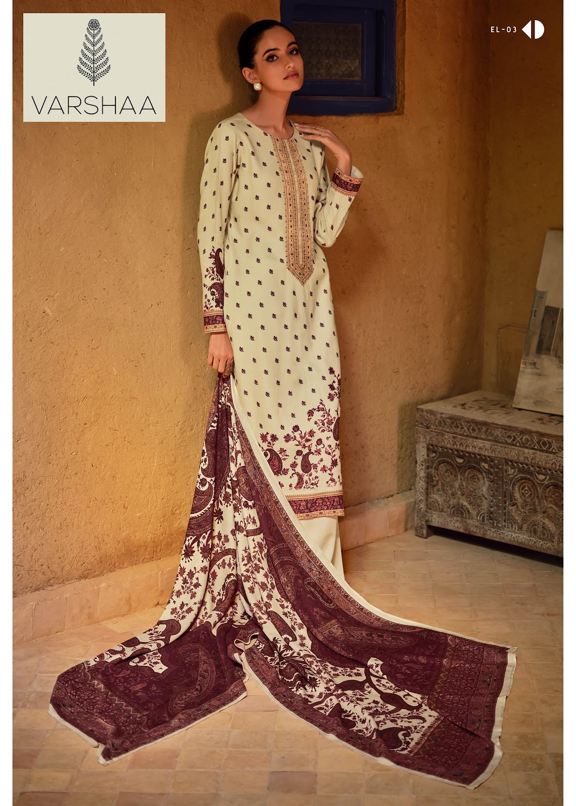 Muslin Varshaa Muslin Plazzo Style Suits Wholesale